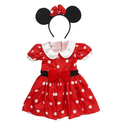 Disney Infant Girls Minnie Mouse Costume Red Polka Dot Baby Dress