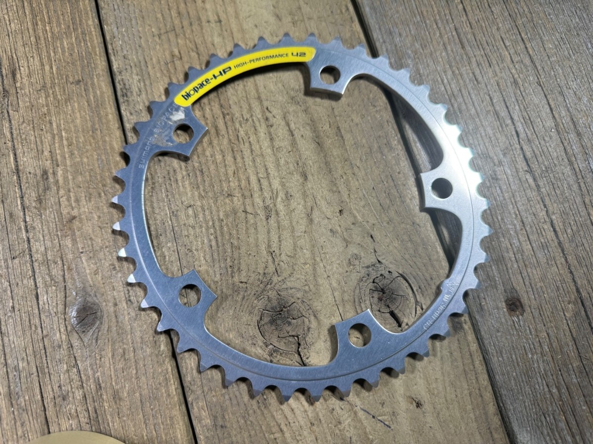 SHIMANO Biopace 42T Chainring 130 BCD NOS Vintage Bike Bicycle Crank Chain  Ring
