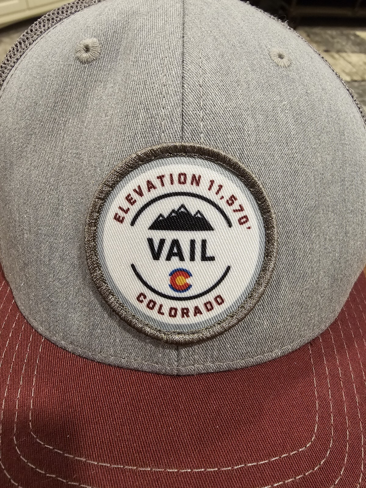 Vail Colorado Patch Hat Cap Snapback Trucker Ski … - image 2