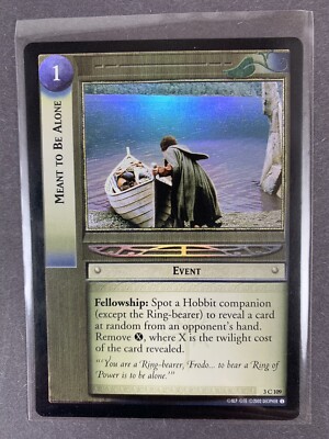 孤独　foil Decipher Lord of the Rings TCG FOIL - Meant to Be Alone - Never