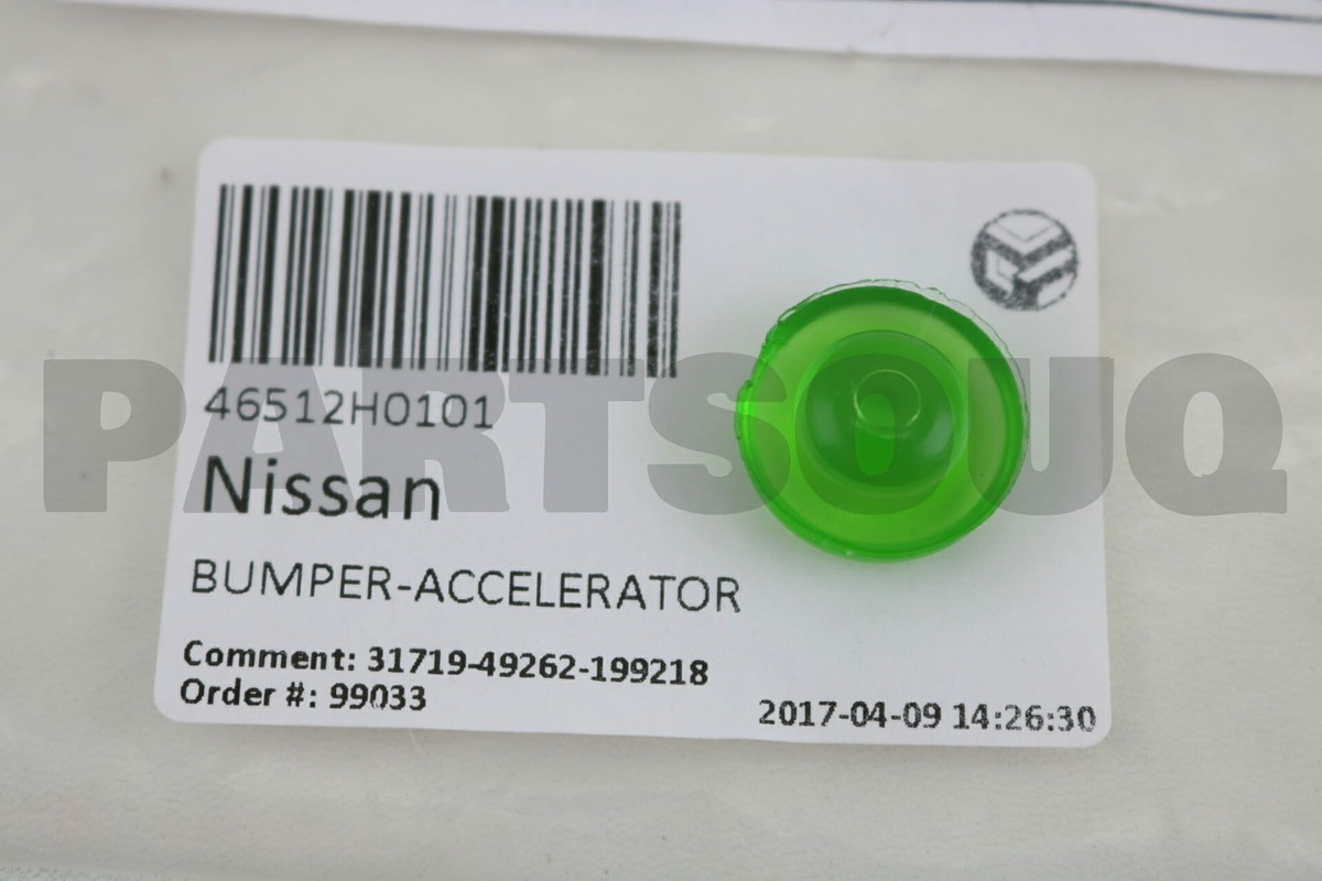 46512H0101 Genuine Nissan BUMPER-ACCELERATOR 46512-H0101 | eBay