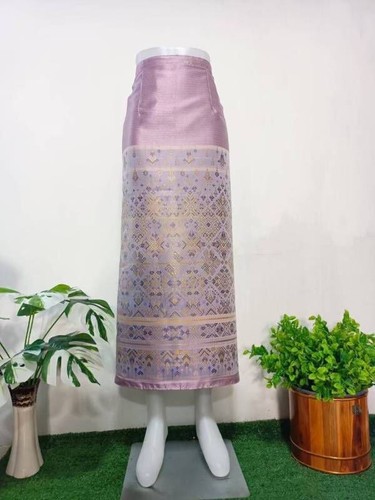 LAOS/THAI SILK SARONG SKIRT WAIST ONE SIZE WRAP AROUND/LENGTH 34/35" - Picture 81 of 117