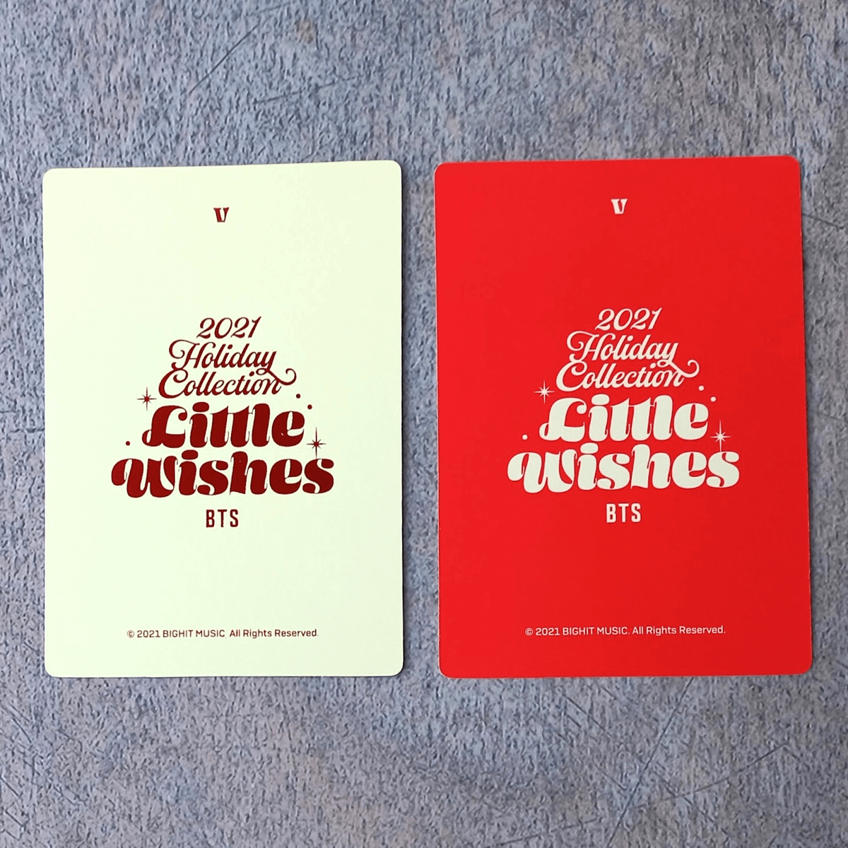 BTS 2021 Holiday Collection Little Wishes Special Box Photo Card