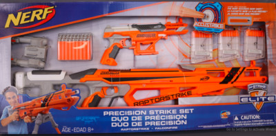Nerf N-Strike Elite Precision Strike Set RaptorStrike and FalconFire Blasters