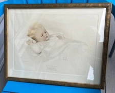 SIGNED #42 ORIGINAL Bessie Pease Gutmann Print Framed 19”X15” MIGHTY LIKE A ROSE