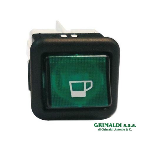 INTERRUTTORE SAECO VIA VENETO LUMINOSO VERDE BIPOLARE - 1 PEZZO - Foto 1 di 3