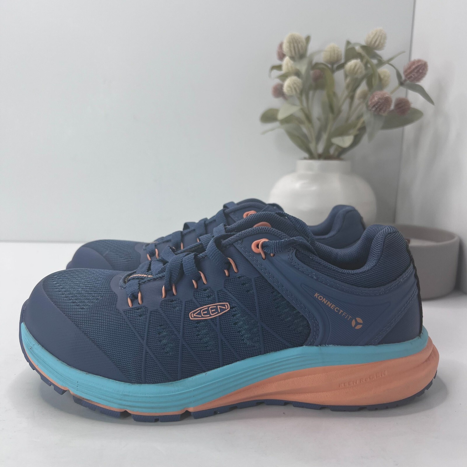 Sneakers KEEN Utility Vista Energy blu chiaro di luna cantalupo donna US 7M