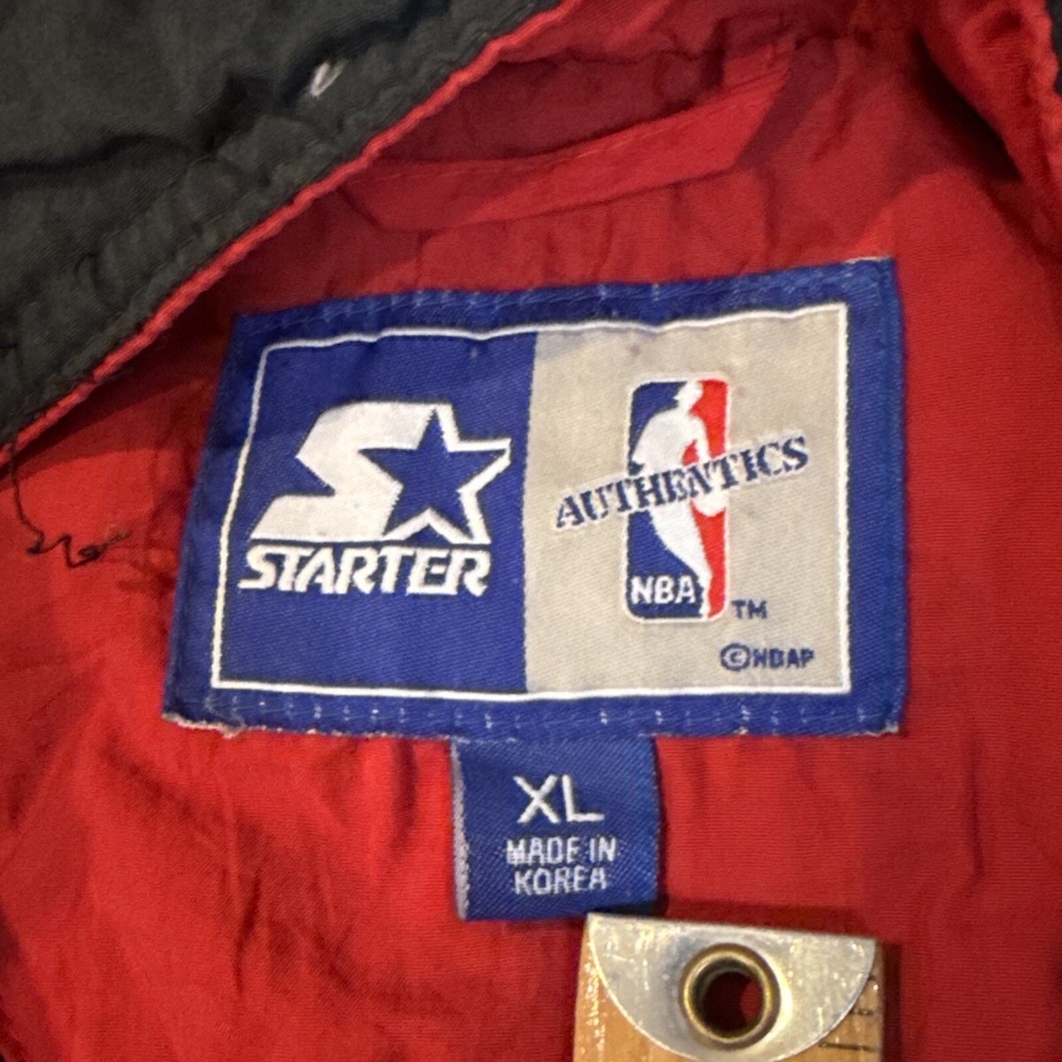 Vintage 90s NBA Starter Chicago Bulls Full Zip Hooded Basketball