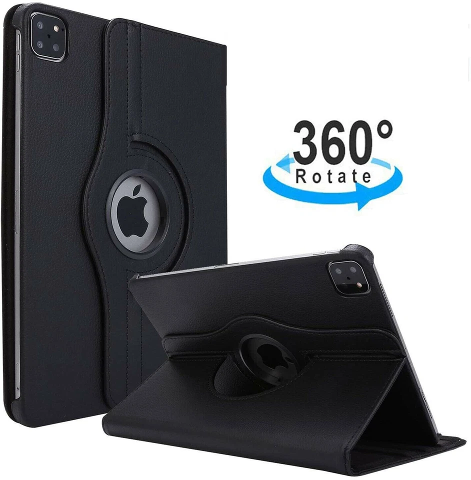 Leather 360 Rotating Smart Stand Case Cover For iPad 1/2/3/4/5 Air Pro 12.9 2020 - Image 3 of 4