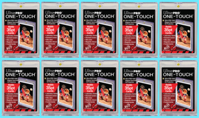 10 Ultra Pro ONE TOUCH MAGNETIC 35pt Card Holder Display Case Two Piece 81575 UV