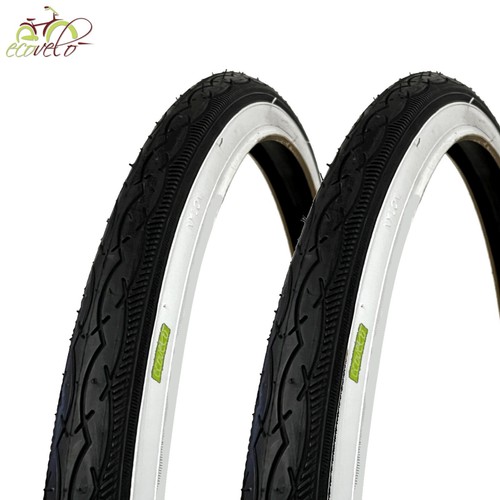 2 COPERTONI BIANCO-NERO PER BICI BICICLETTA PNEUMATICO 24 X 1 3/8 (37-540)  | eBay
