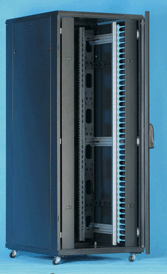 32HE Server Rack Schrank 800W X 1000T x 1600H Comms Rack Patchpanels FLATPACK