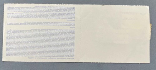 YUGOTOURS HOLIDAYS AVIOGENEX USED AIRLINE TICKET MANCHESTER PULA YUGOSLAVIA 1977 - Picture 3 of 3