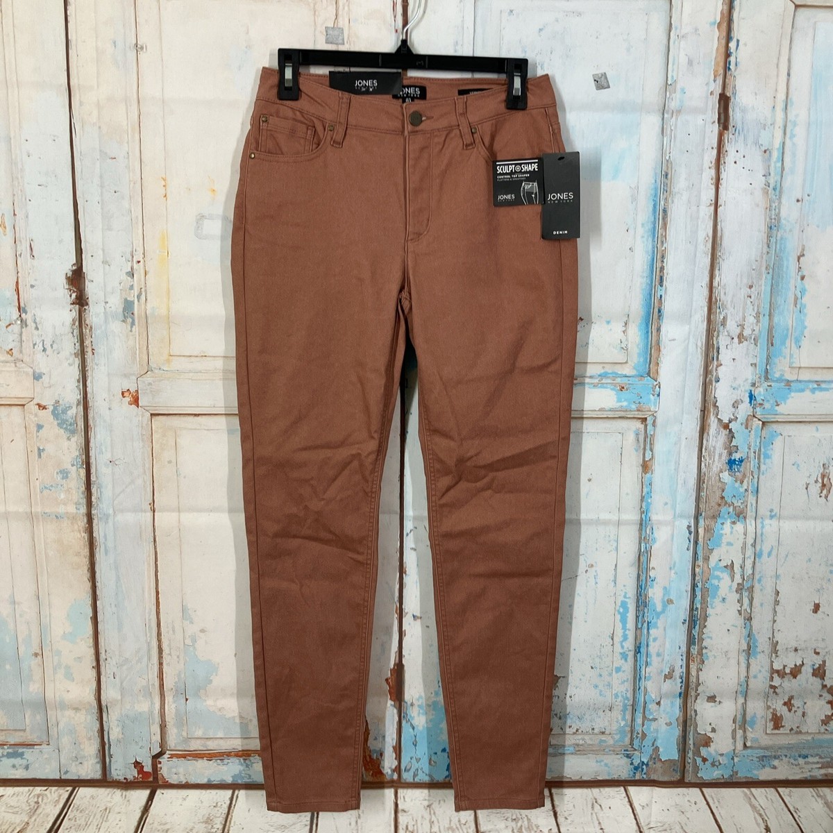 Jones New York Lexington Skinny Sculpt and Shape Denim Jeans Size Fawn