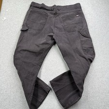 Dickies Men's Work Pants Dark Gray Cotton Utility Hammer Loop Durable