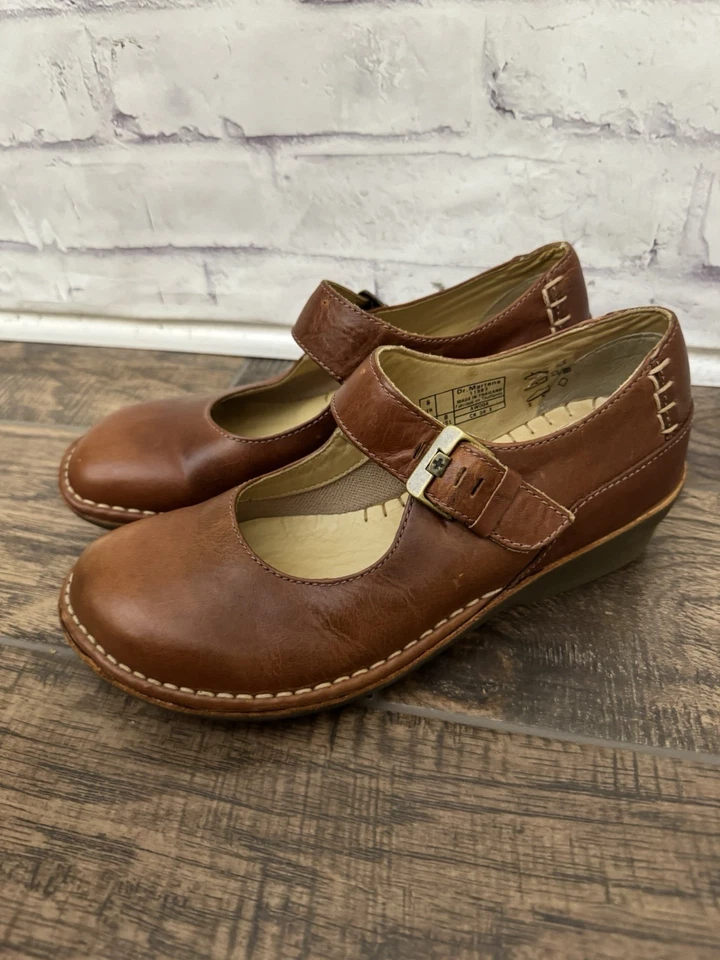 Dr. Martens Women’s 8 Athena Mary Jane 11983 Brown Leather Shoe Rare y2k - Image 3 of 4