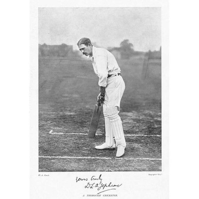 Cricket D.L.A Jephson, Surrey CCC - antiker Fotodruck um 1899