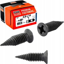 Tex Screws for Metal 3.9x14mm 100pc - Cone Head, Sharp Tip, Ph2