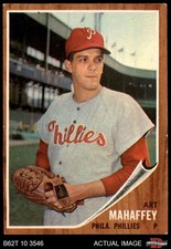 1962 Topps #550 Art Mahaffey Phillies SHORT-PRINT 6 - EX/MT