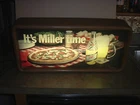Vintage 1982 "It's Miller Time" Miller High Life Lighted Beer Bar Sign WORKS