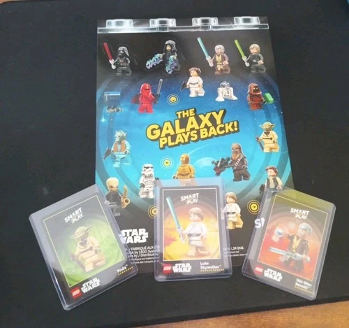 Lego Star Wars Sticker Sheet -Make and Take Promo- Smart Play Trading Cards (3)