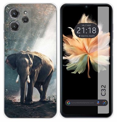 DQG per Oukitel C33 Custodia, Nero Ultrasottile Silicone Case TPU Shell