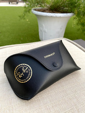 Ray-Ban Chromance Black Leather Case for Sunglasses Glasses