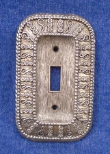 Vintage American Tack & Hardware 1968 #501 Silvertone Switch Plate