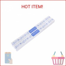 ESSENTIAL 500 Pcs Printed Toilet Seat Band 16-1/2" Long x 1-1/2" Wide, Paper Toi