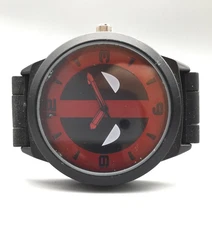 Marvel Deadpool Watch Mens 45mm Black Red Dial Accutime DEP1921 New Battery