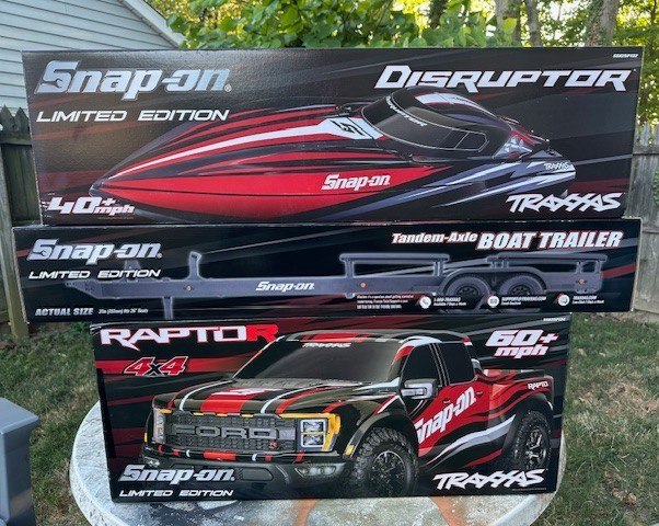 Snap On Limited Edition Raptor 4x4/Disruptor Boat/Trailer | eBay