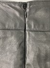 White House Black Market Womens Black Leather Back Zip Mini Skirt Size 4 — photo 4