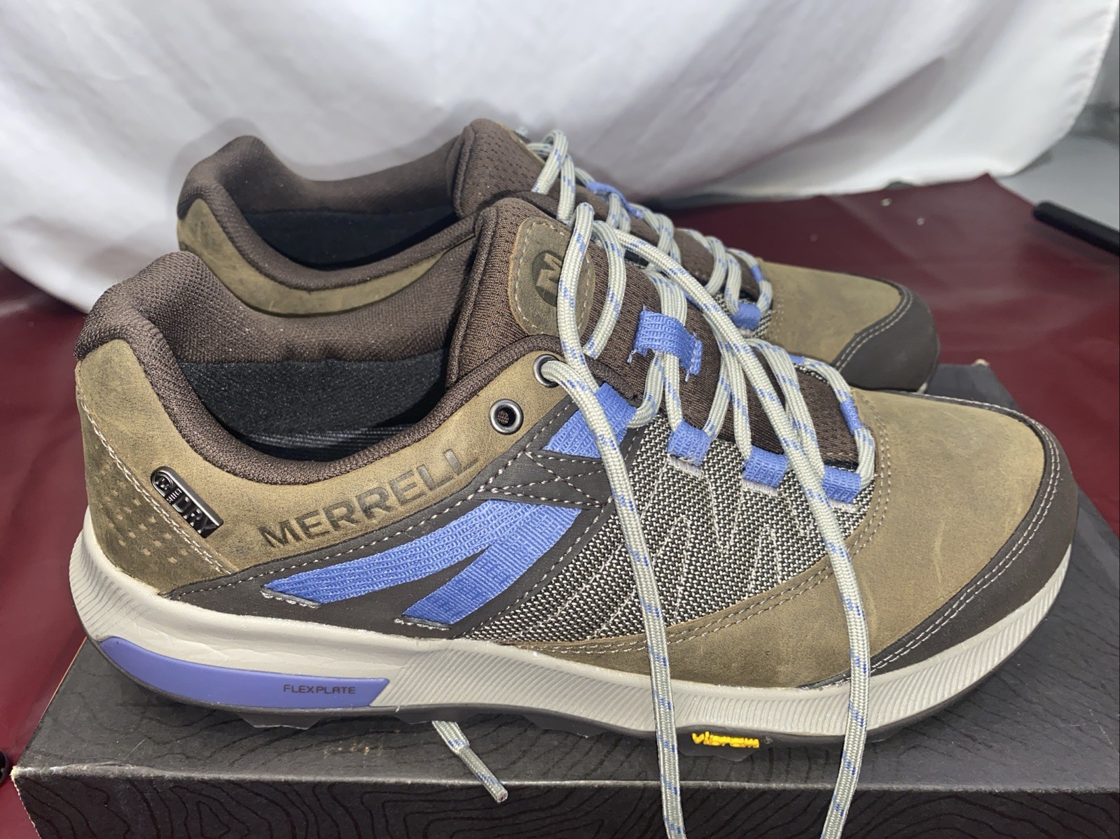 Sneakers Merrell donna Zion impermeabili WP escursionismo trail pelle verde taglia 9