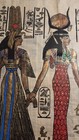 Pair Hand-Painted Papyrus Egyptian God  & Goddess  — photo 3