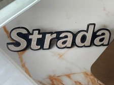 Vintage Classic Fiat Strada Rear Tail Boot Hatch Badge Emblem Used Cormano