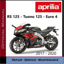 Aprilia RS125 RS 125 Tuono 2017 - 2020 Workshop Service Repair Manual on CD