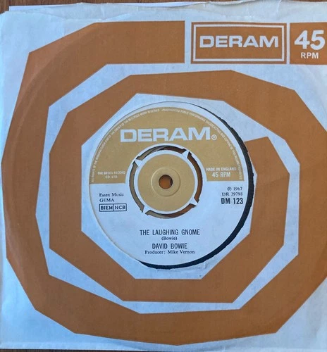 DAVID BOWIE-THE LAUGHING GNOME ORIGINAL UK 7” DERAM SINGLE NEAR MINT CONDITION