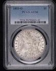 1893 O Morgan Silver Dollar PCGS AU-50