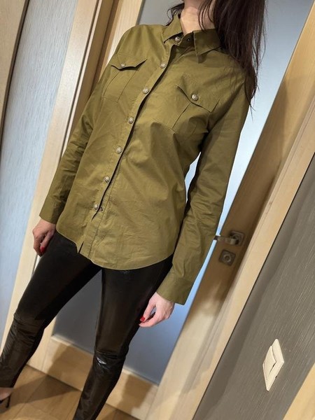 Women Balmain Shirt Khaki 38 / M / 46