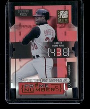 2001 Donruss Elite #PN-2B Prime Numbers Die Cuts Ken Griffey Jr. #/408