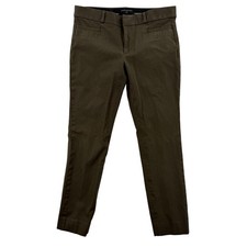 Banana Republic Womens 2 Olive Green Sloan Ankle Skinny Stretch Trouser Pants