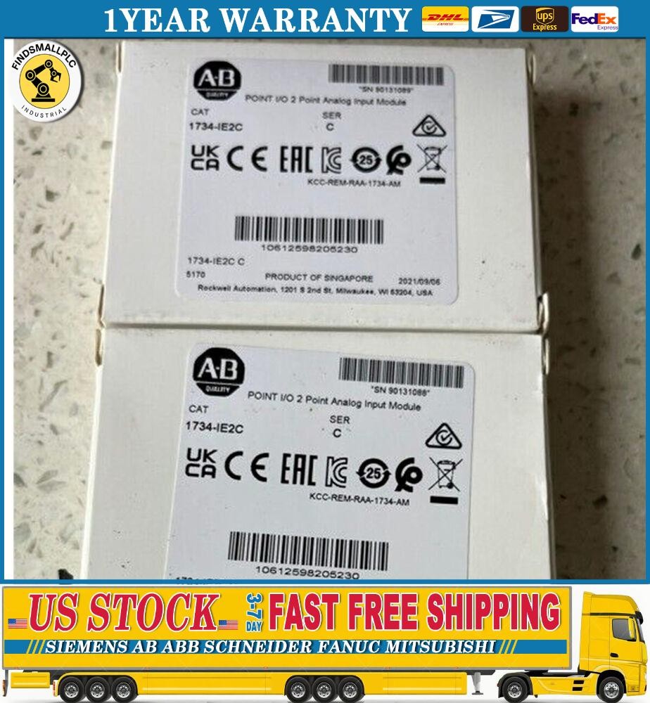 New Factory Sealed AB 1734-IE2C 2 Point Analog Input Module 2022 1734IE2C US