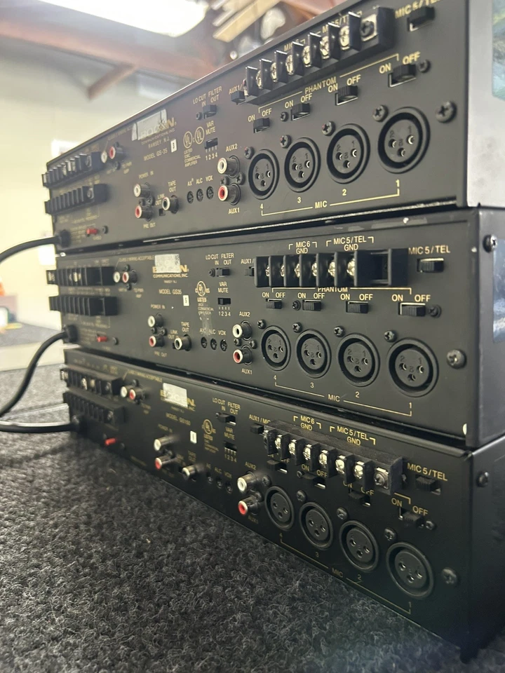 Three X Bogen GS-35 Gold Seal Series Amplifier GS35/150  | Mint condition |  - Image 2 of 4
