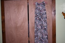 Loft women's size 8 long floral print sleeveless dress
