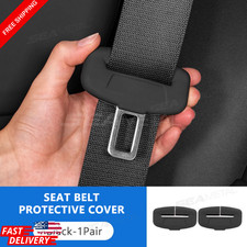 2pcs Seat Belt Buckle Cover Anti-scratch Rubber Car Seat Buckle Protector Clip 2pcs Seat Belt Buckle Cover Anti-scratch Rubber Car Seat Buckle Protector Clip