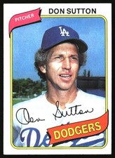 1980 Topps #440 Don Sutton Free Shipping