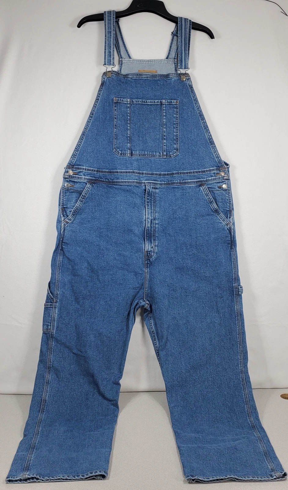 Levi Strauss Signature Overalls Men's Size 44x30 Denim Workwear Carpenter Jeans