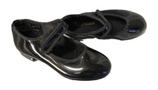 Girls Theatricals Tap Shoes Black Patent Leather w/ Valco straps 700-393