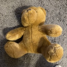 Vintage Teddy Bear Brown Stuffed Animal Plush Toy 8” - EUC!