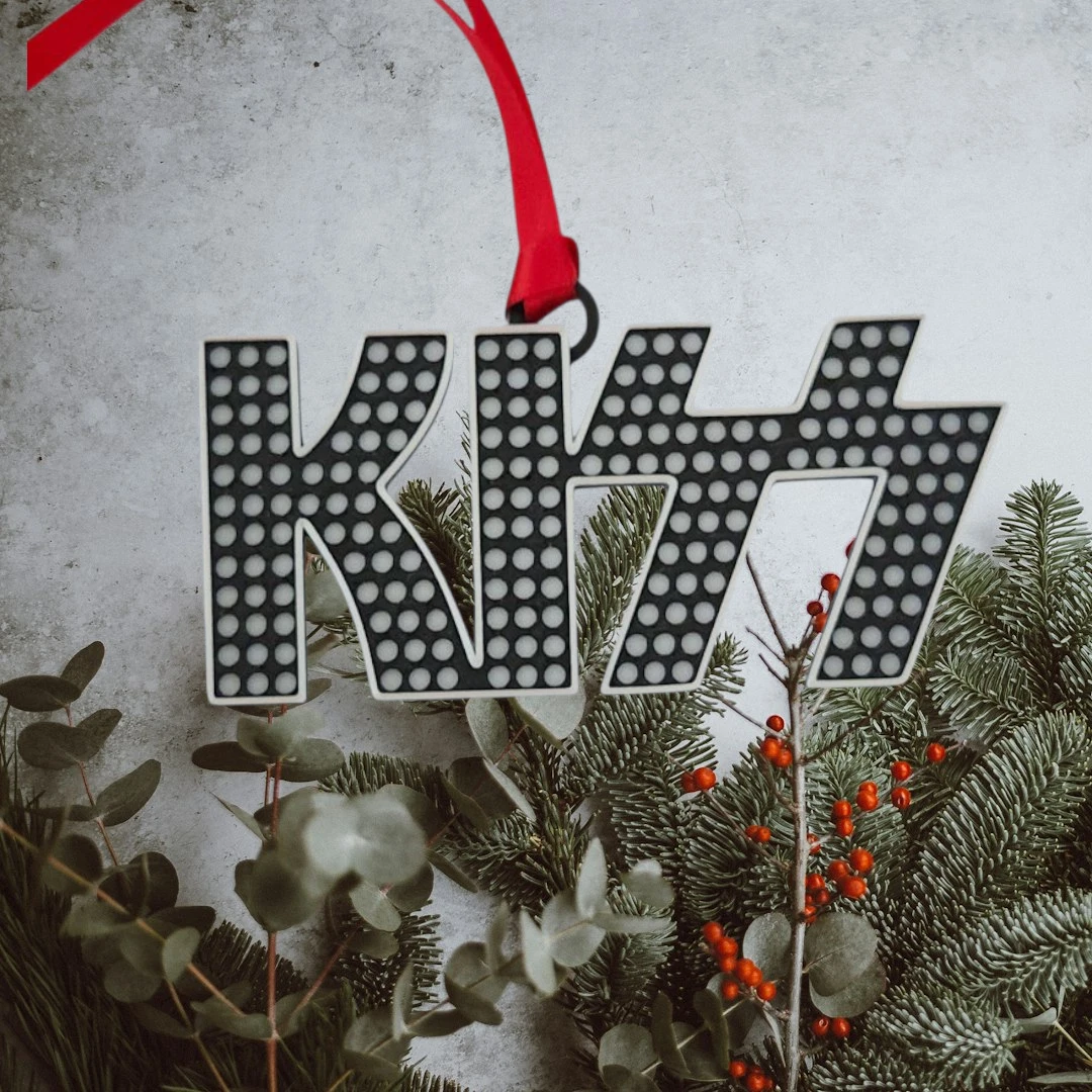 3D Printed KISS Christmas Ornament | Great Holiday Gift
